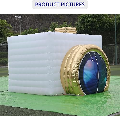 Vista 10 de SAYOK Tienda inflable del partido del club nocturno inflable de la cámara inflable blanca del recinto de la foto del recinto inflable del cubo