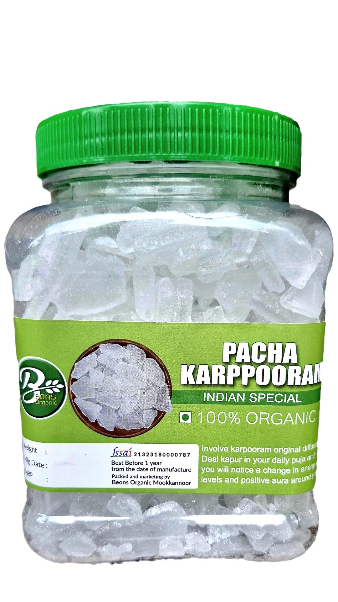 Beons Organic Bhimseni Camphor/Pachakarpooram Original For Pooja Bhimseni Kapoor For Arti/Use For Camphor Diffuser Electric 500 GM Jar-image-41
