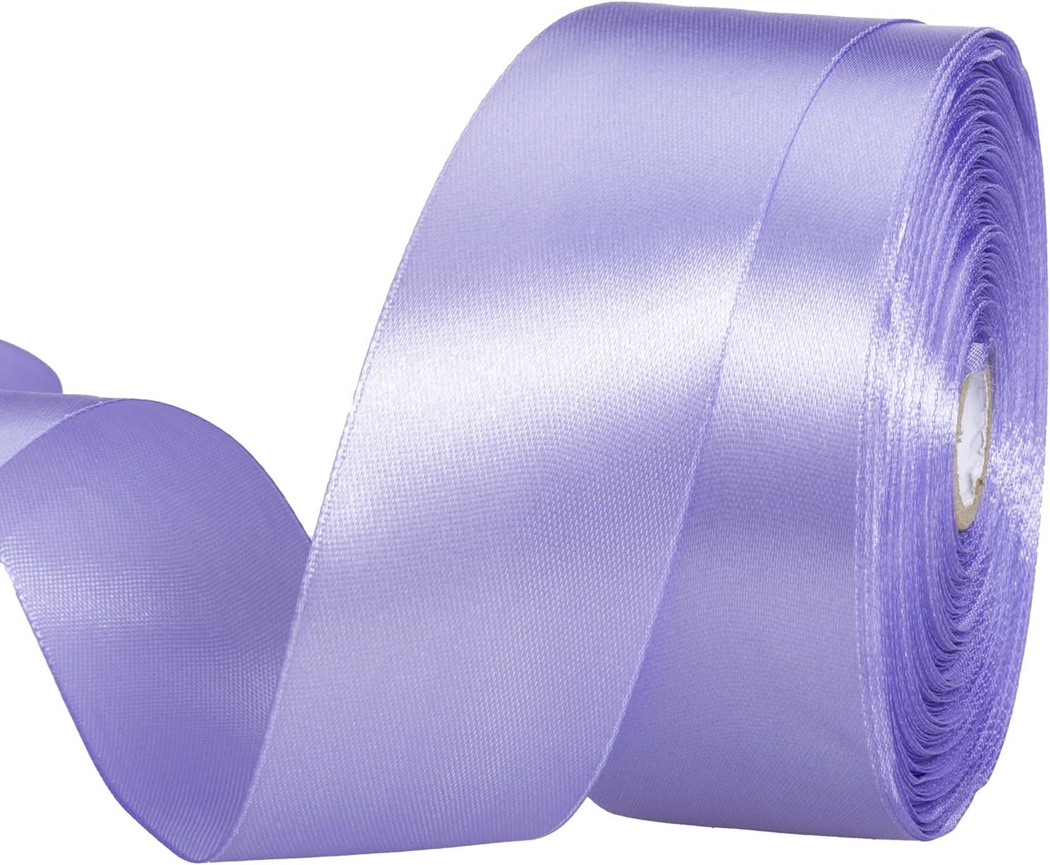 1 1/2 Inch Violet Solid Satin Ribbon, 50 Yards Craft Fabric Ribbon for Gift Wrapping Floral Bouquets Wedding Party Decoration Violet 1 1/2 Inch x 50 yards