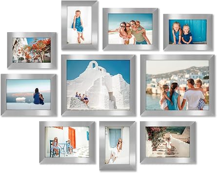 Americanflat Gallery Wall Frame Set of 10 - Silver