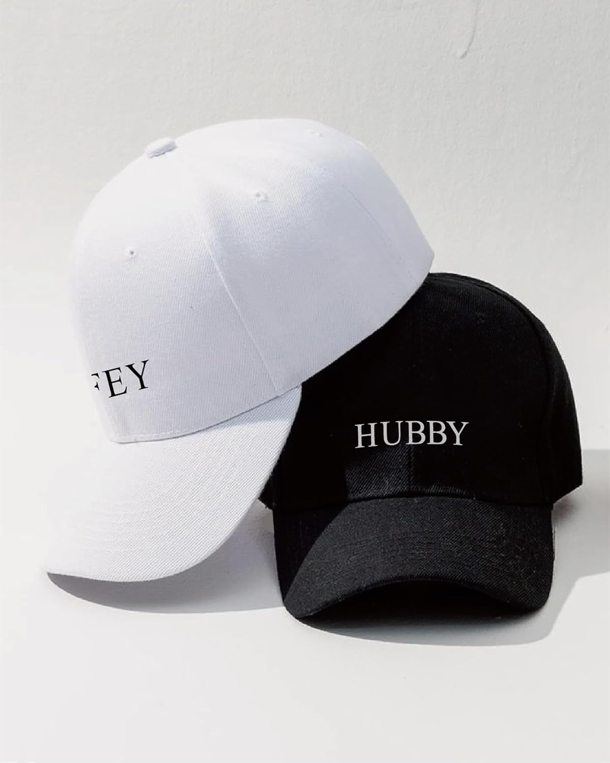 Hubby and Wifey Hats | Honeymoon Essentials & Engagement Gifts for Couples - Image 7