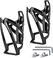 Vista 8 de ROCKBROS Soporte para botella de agua para bicicleta, jaulas ultraligeras para botellas de bicicleta con herramienta de tornillos, soporte universal