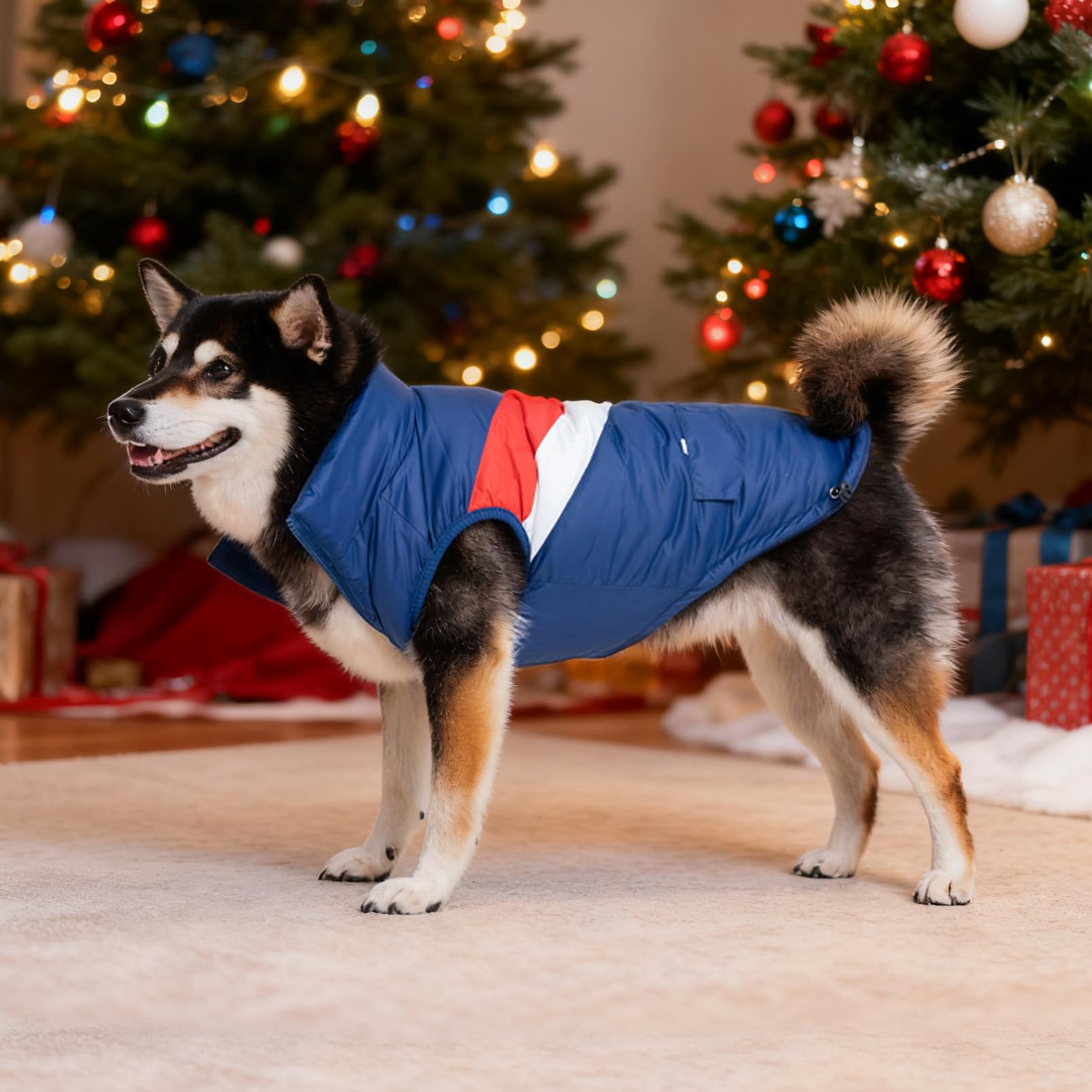 Giacche foderate in pile per cani, cappotti impermeabili per cani di piccola taglia, antivento, gilet invernale per cani da 3,6 a 5,9 kg