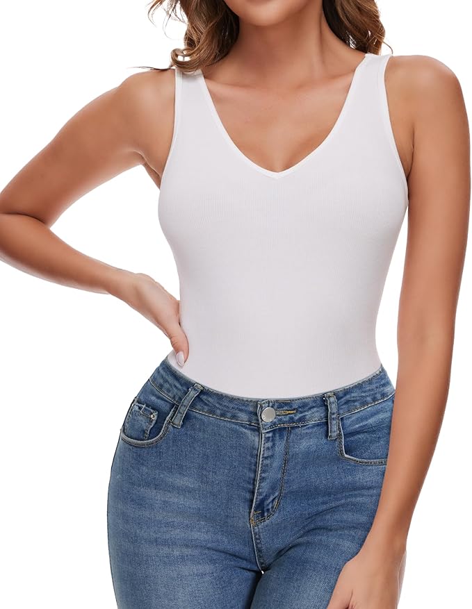 Body Donna Shaperin Collo Alto - Canotta Senza Maniche O Manica Lunga, Racerback, Comodo - Foto 12