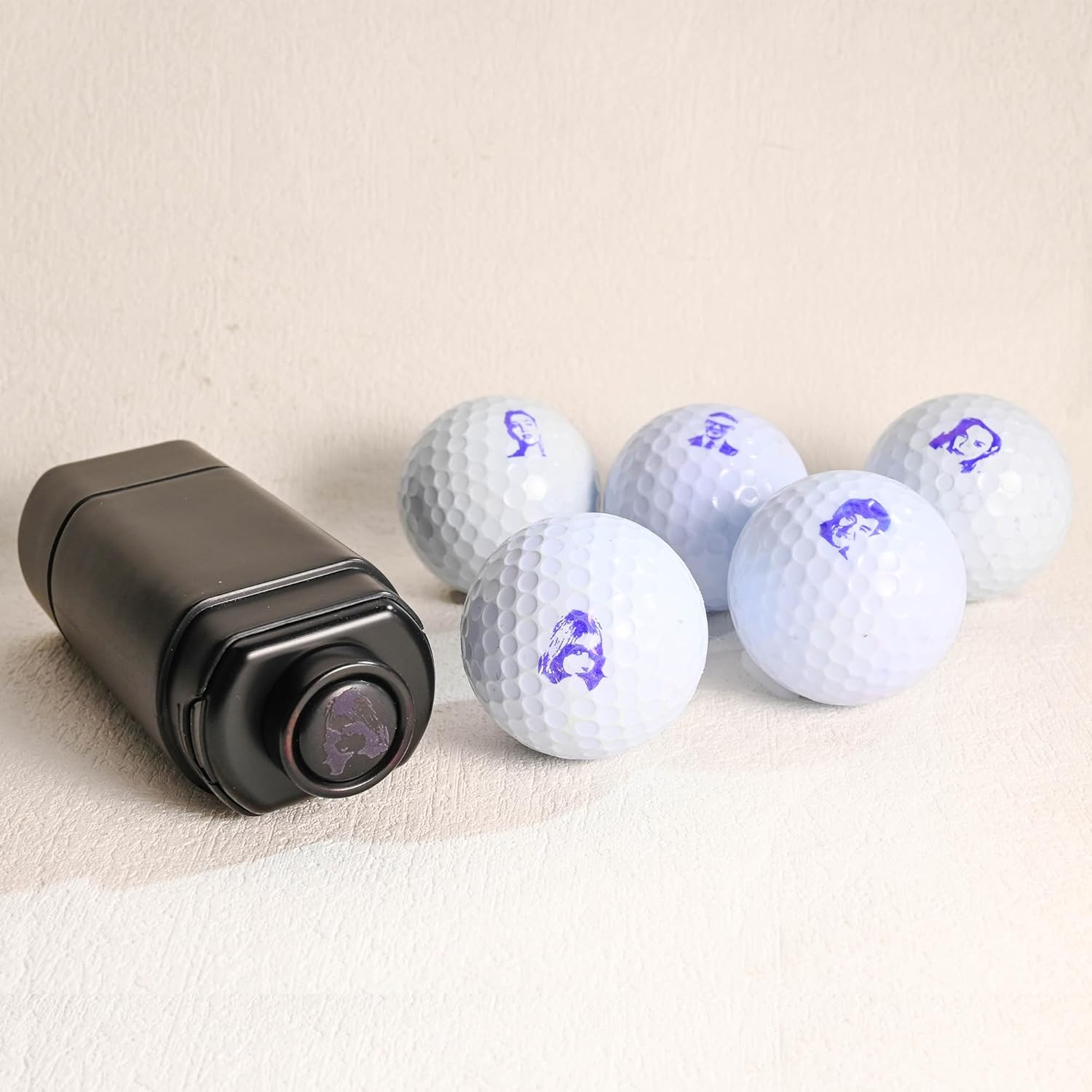Custom Photo Face Golf Ball Stamp, Custom Portrait Golf Ball Marker, 2-in-1 Golf Ball Stamper, Golf Ball Line Marker & Alignment Tool, Golf Lover Gift