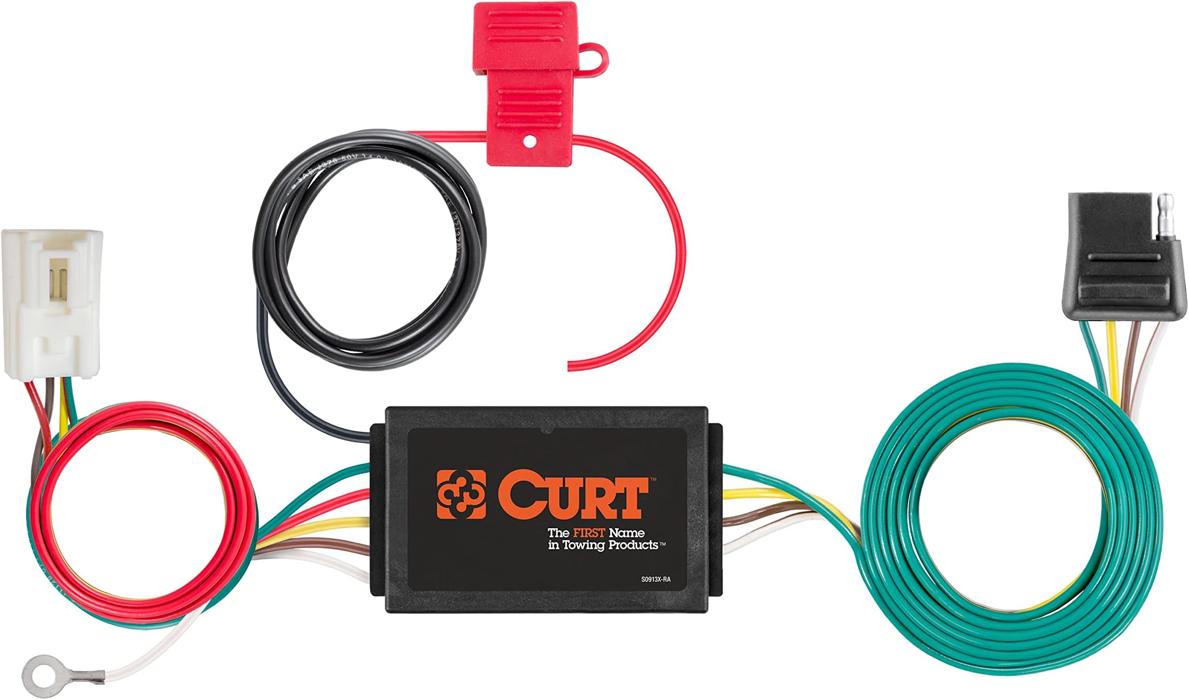 CURT 56412 Vehicle-Side Custom 4-Pin Trailer Wiring Harness, Fits Select Mitsubishi Outlander PHEV