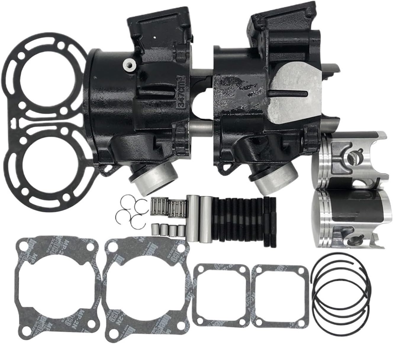Compatible with YFZ350 YZ125 RZ350 1987 to 2006 ATV 64mm Left and Right Dual Cylinder Kits