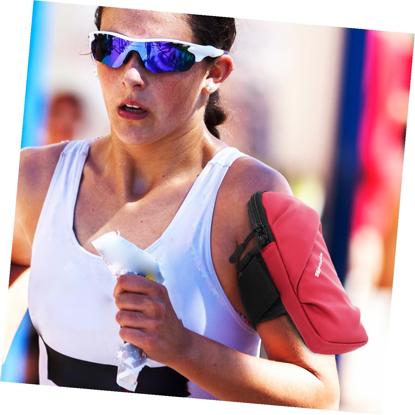 Uonlytech 3piezas Deportivo para Teléfono Móvil Funda De Brazo Doble Cierre para Correr y Entrenamiento Compatible Teléfonos