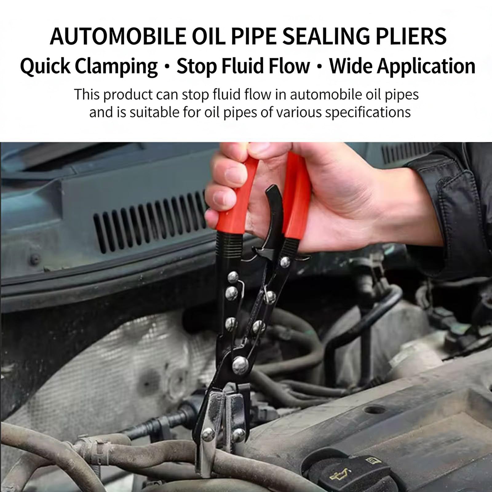 Alicates de Abrazadera de Manguera de Acero Tratado con Calor Alicates de Pellizco para Rendimientos Duraderos en Entornos de Servicios Automotrices 3 Piezas Alicates para Abrazaderas de Manguera