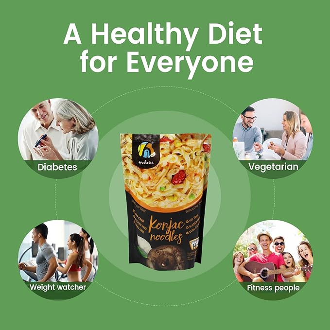 Fideos Konjac Hethstia con Fibra de Avena, Bajo en Carbohidratos, Keto, Sin Gluten, Vegano (Pack de 6) miniatura 7