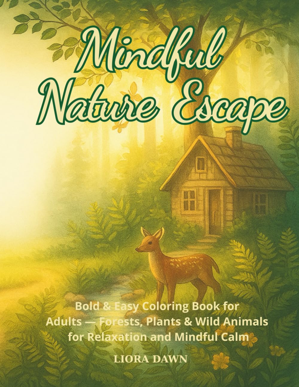 Mindful Nature Escape: Bold & Easy Coloring Book for Adults — Forests, Plants & Wild Animals for Relaxation and Mindful Calm