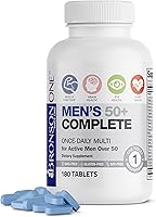 Vista 1 de Bronson ONE Daily Multivitamínico Multimineral Completo para Hombres 50+, 180 Tabletas