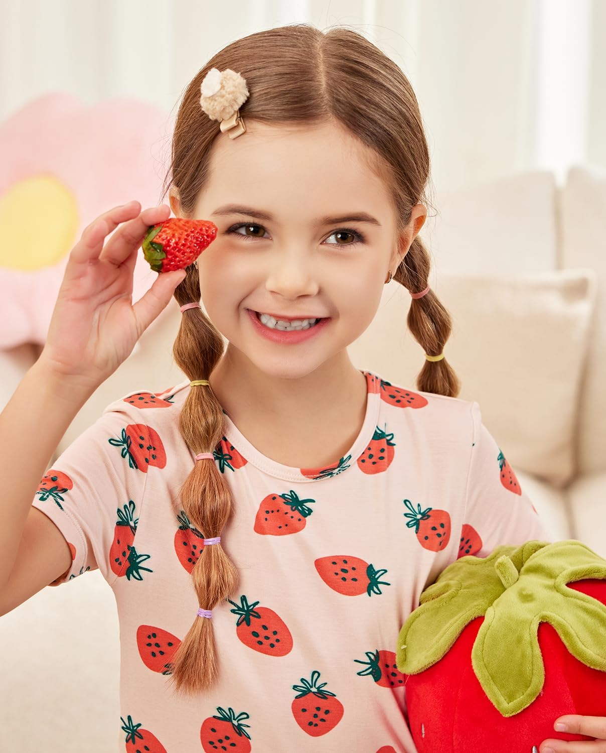 Bamboo Viscose Toddler Unicorn Mermaid Girls Kids Pajamas Short Sleeve Summer Cool Snug fit Pjs 12M-8Y 2pcs - Image 4