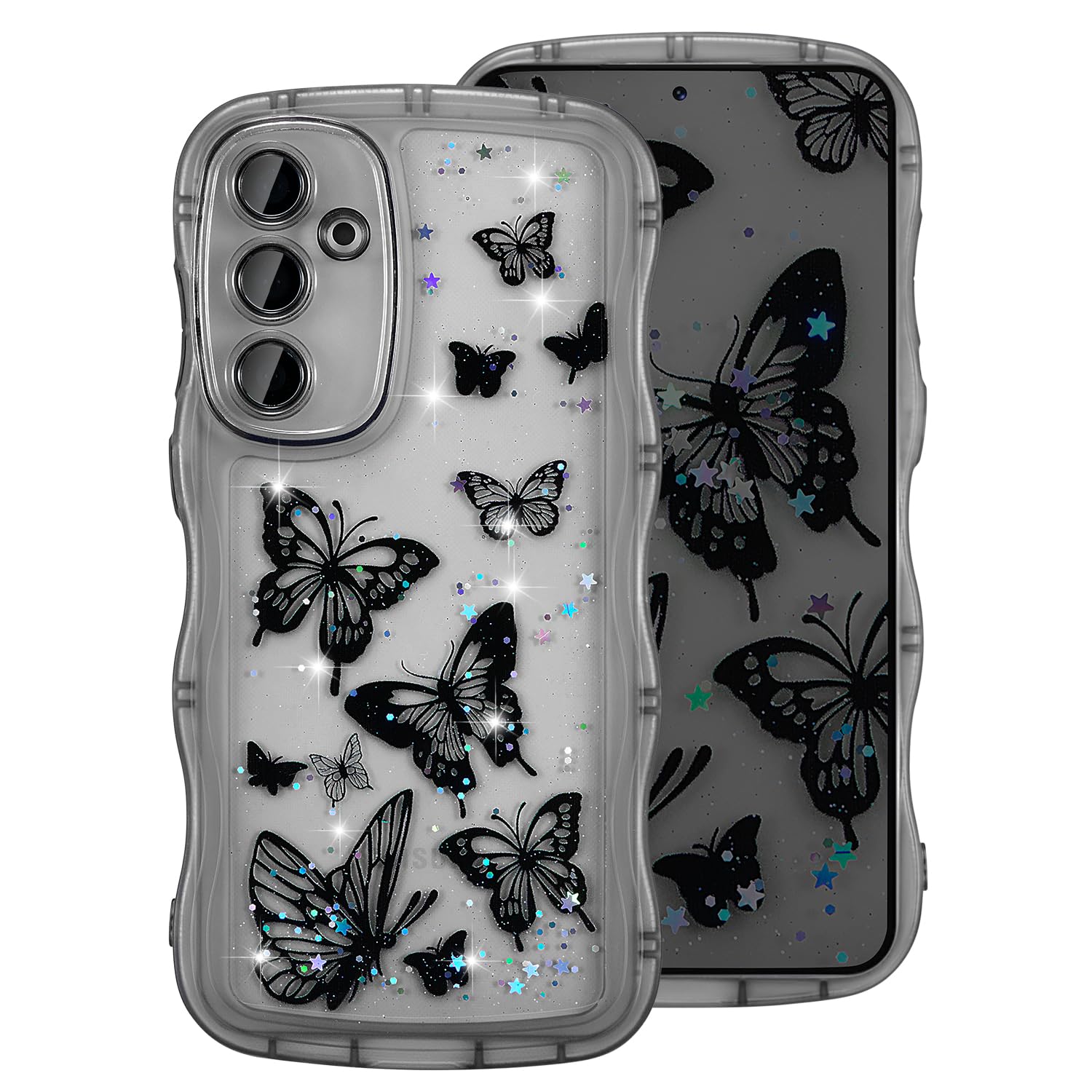 Galaxy S25 256GB　butterfly effect Amazon.com: UEEBAI Wave Butterfly Case for Samsung Galaxy S25 FE