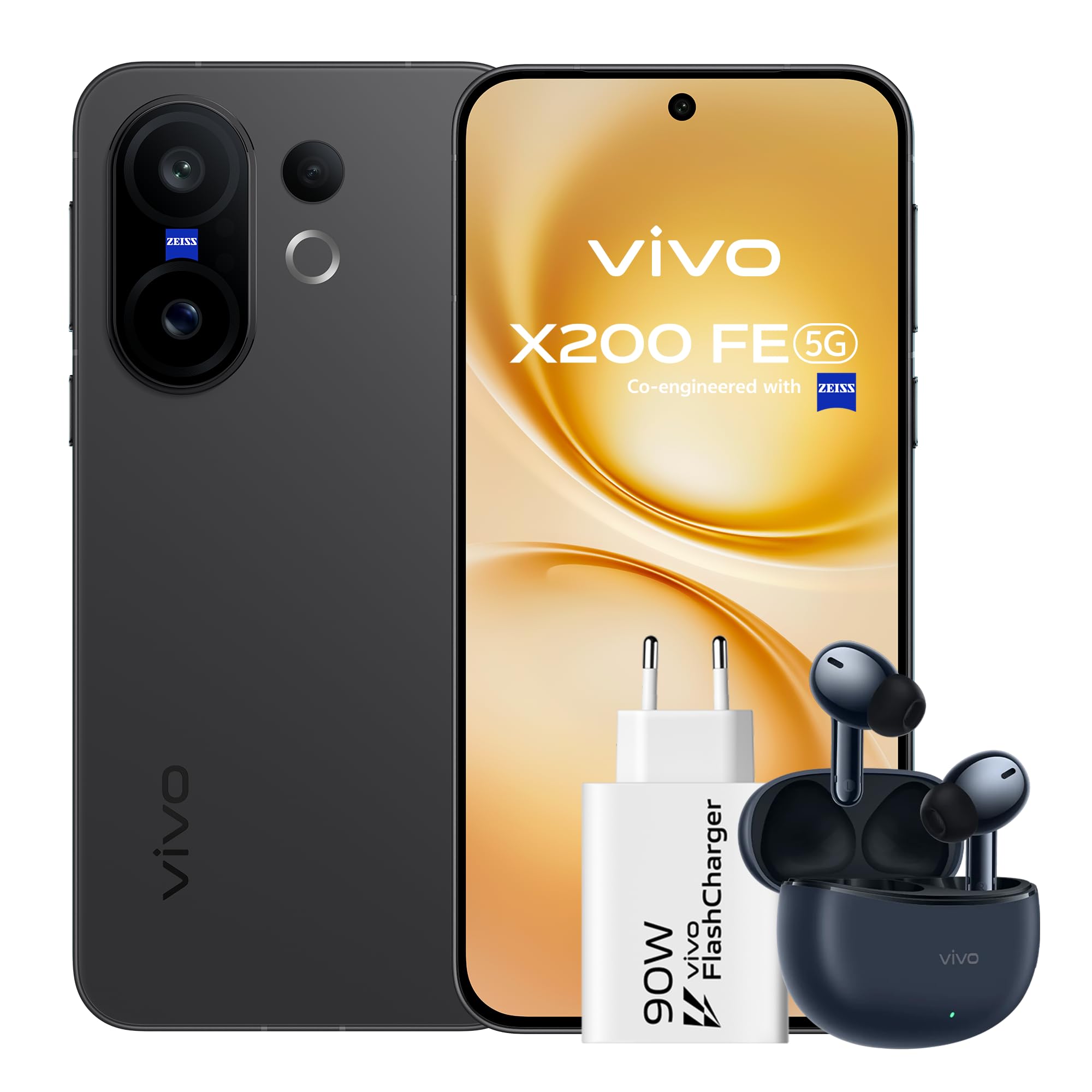Vivo X200 Fe Smartphone 5G, Telefono 12 Gb + 512 Gb, Schermo Ltpo Da 6,31” Con Calibrazione Del Colore Zeiss Master, Fotocamera Superteleobiettivo Zeiss Da 50 Mp Con Ia, Mediatek Dimensity 9300+, 6500-image