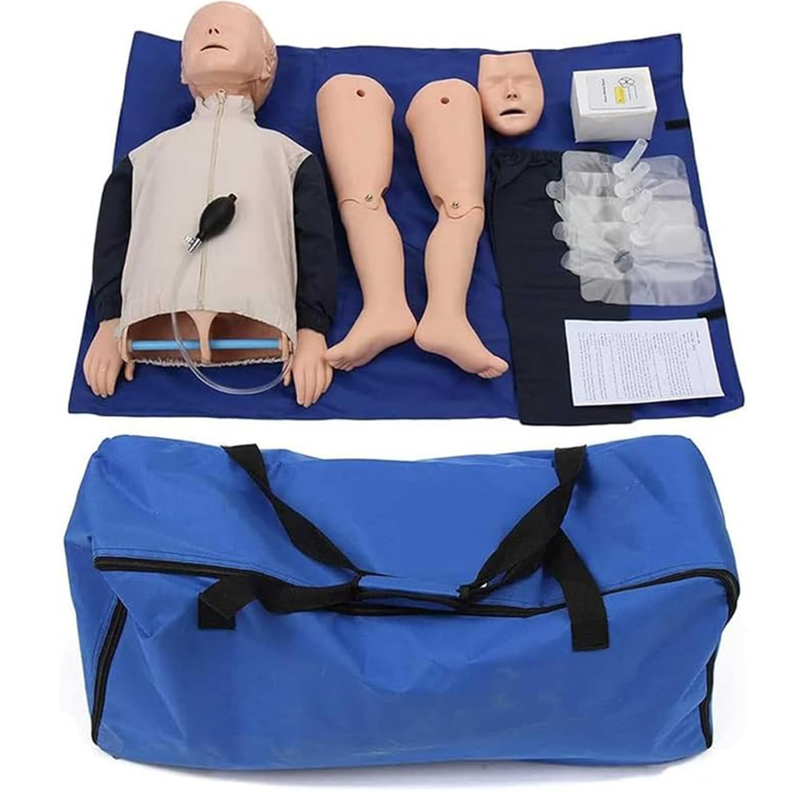 Manichino per addestramento alla RCP, simulatore di primo soccorso per bambini con corpo intero per l'ostruzione delle vie aeree infartuate A