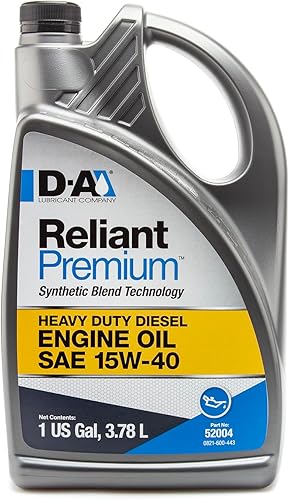 52004, Reliant Premium Diesel Aceite SAE 15W-40, 1 galón (paquete de 4) disponible en Yaxa El Salvador