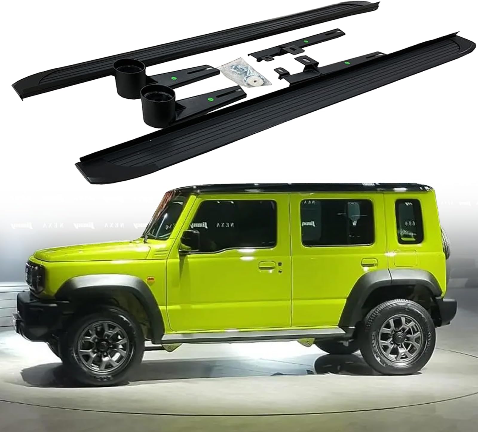 Running Boards Fits for Suzuki Jimny JB74 5Door 2019 2020 2021 2022 2023 2024 2025 Side Steps Pedal Steps Nerf Bar Accessories 2PCS