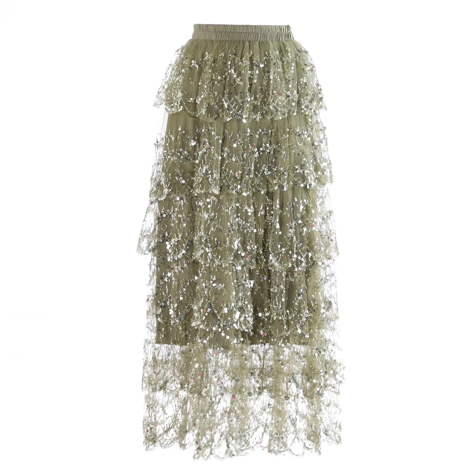 Gonna lunga for torta con gonna in rete paillettes for l'industria pesante