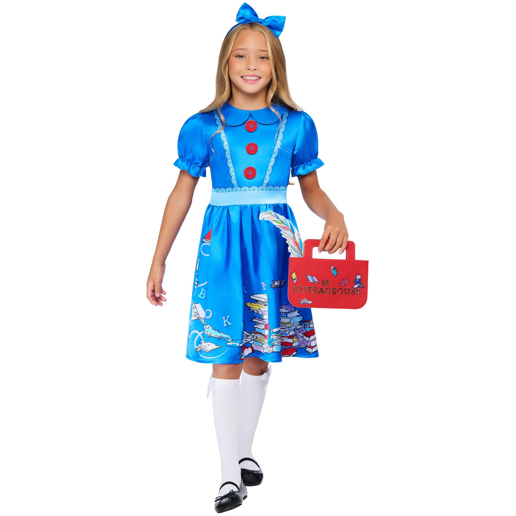 Rubies Official Roald Dahl's Matilda Child Costume, Kids Fancy Dress, 9-10 Years