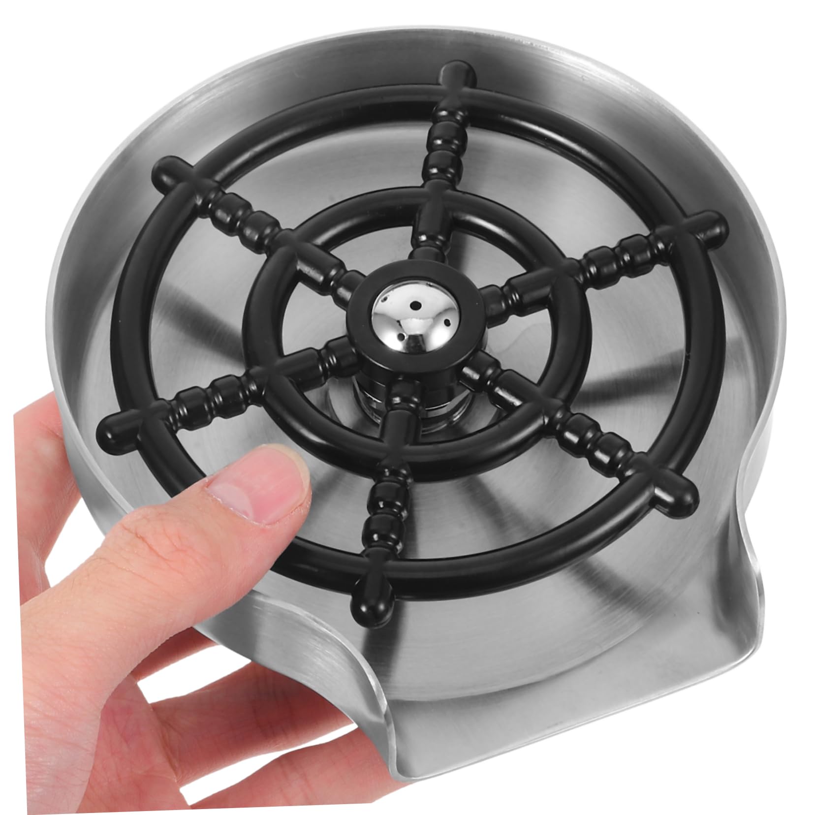 MAGICLULU Lavabicchieri Automatico per Lavandino in Acciaio Inox e Plastica, Spruzzo Rapido e Pulizia Bottiglie per Casa, Bar e Negozi di Tè