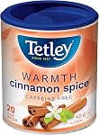 Tetley Warmth Cinnamon Thé à base d'épices - 20 Sacs à thé, 40 Grams, Thé sans caféine naturellement, Thé décaféiné