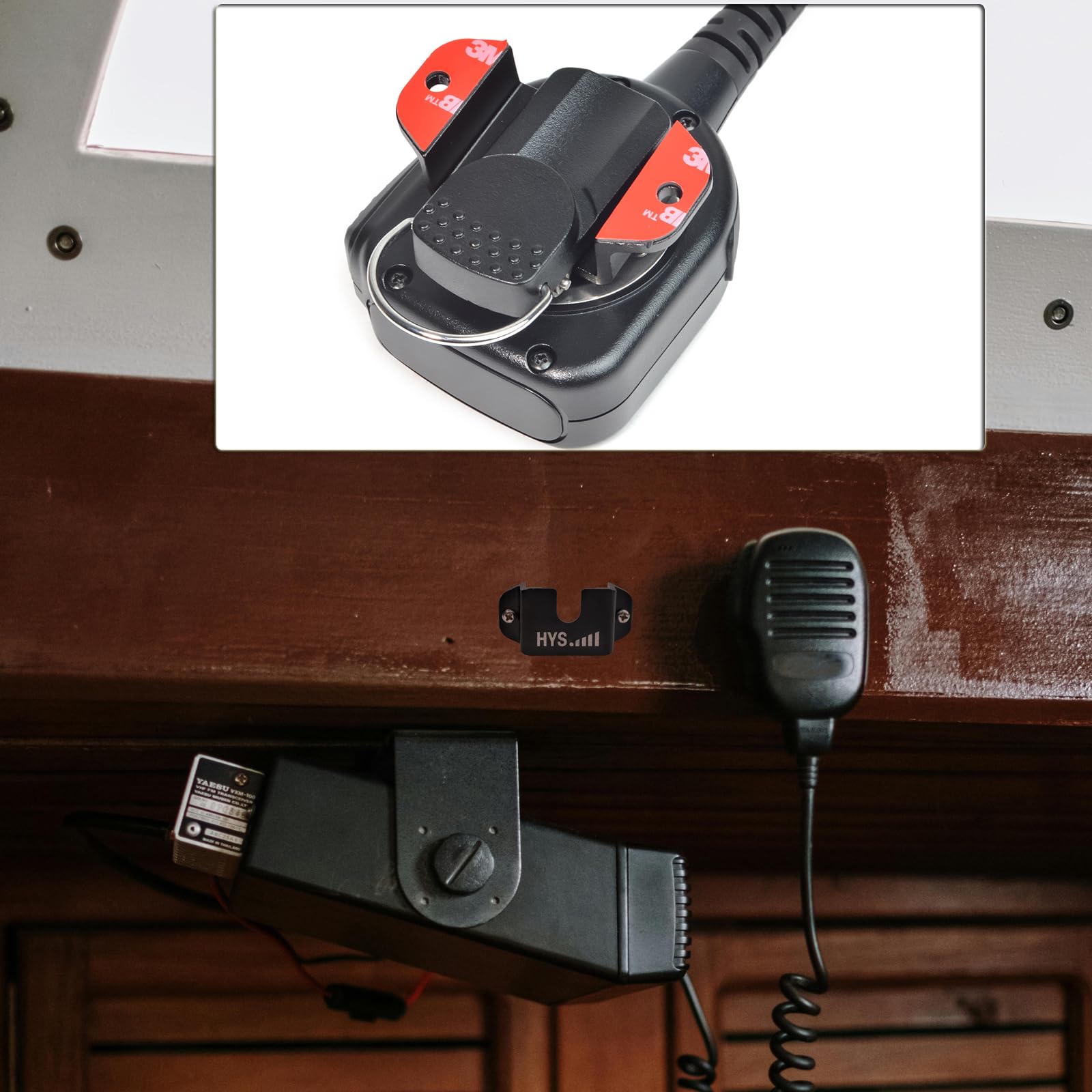 HYS Klemmhalterung Für Funkgeräte & Schulter-Mikrofone – 360° Verstellbar, Mit Gürtelclip