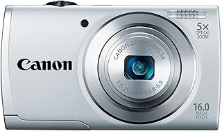 Canon PowerShot A2500 16MP Digital Camera with 5X Optical Image Stabilized Zoom with 2.7-Inch LCD (Silver)