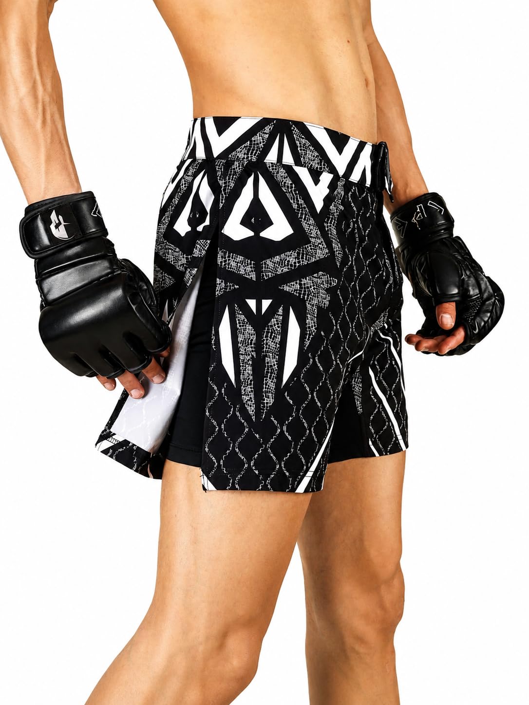 T-Warrior MMA Fight Shorts for Men | Lightweight Combat Shorts for MMA, Muay Thai, Kickboxing, Boxing & BJJ Training-picture-27