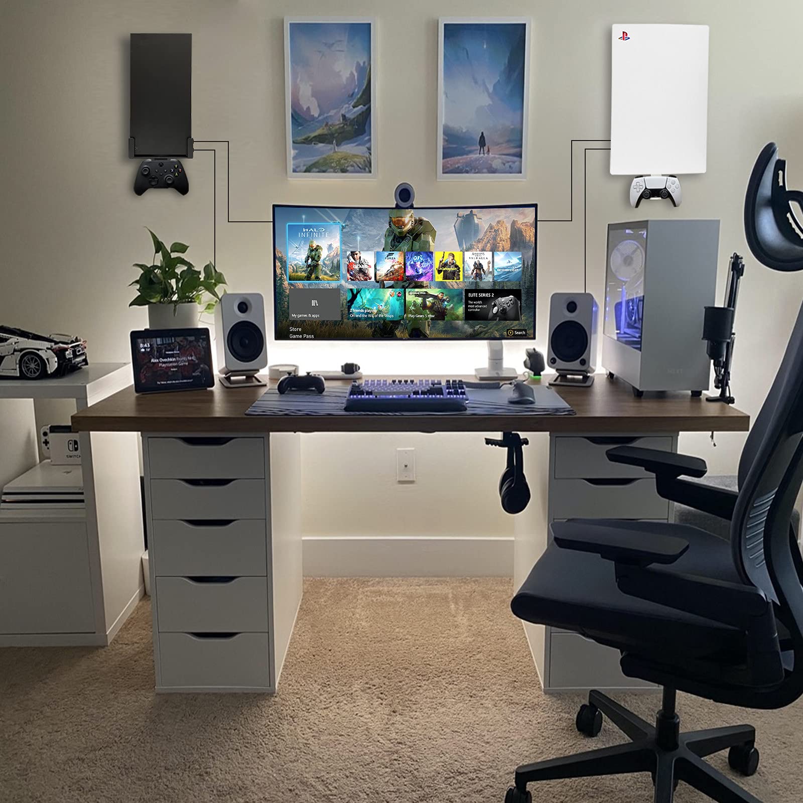 Wall Mount for Xbox Series X (Mount The Console & Accessories on Wall