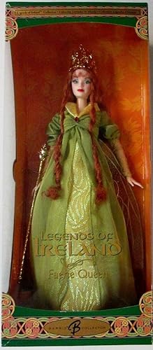 Barbie 2004 Legends of Ireland Faerie Queen Pelirroja Muñeca