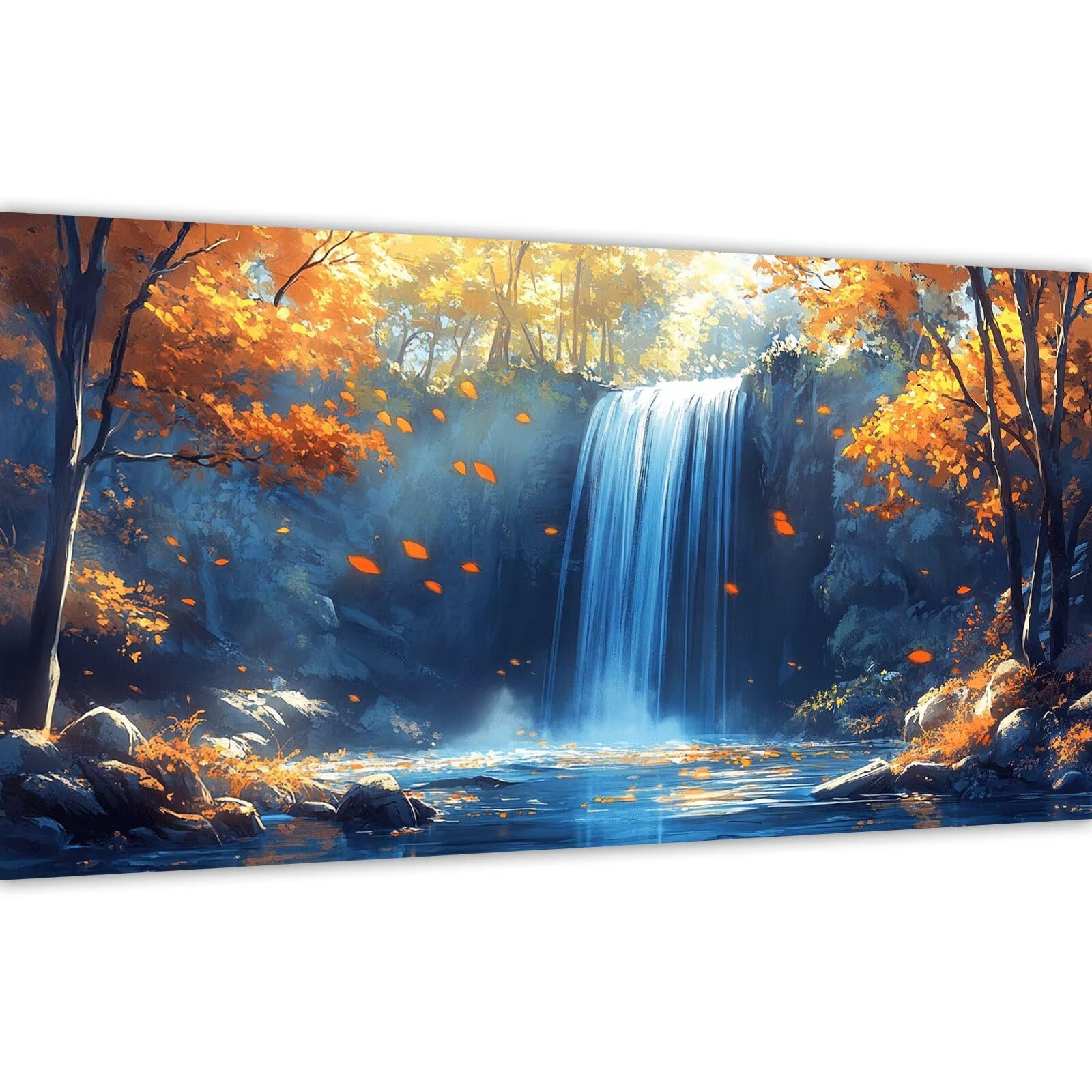 Jesień Malowanie według numerów dla dorosłych, 2025 Początkujący i dzieci DIY Zestaw Lake 90x180 cm Malowanie według numerów farb akrylowych z pędzlami na płótnie,Prezent do dekoracji ścian domu, bez