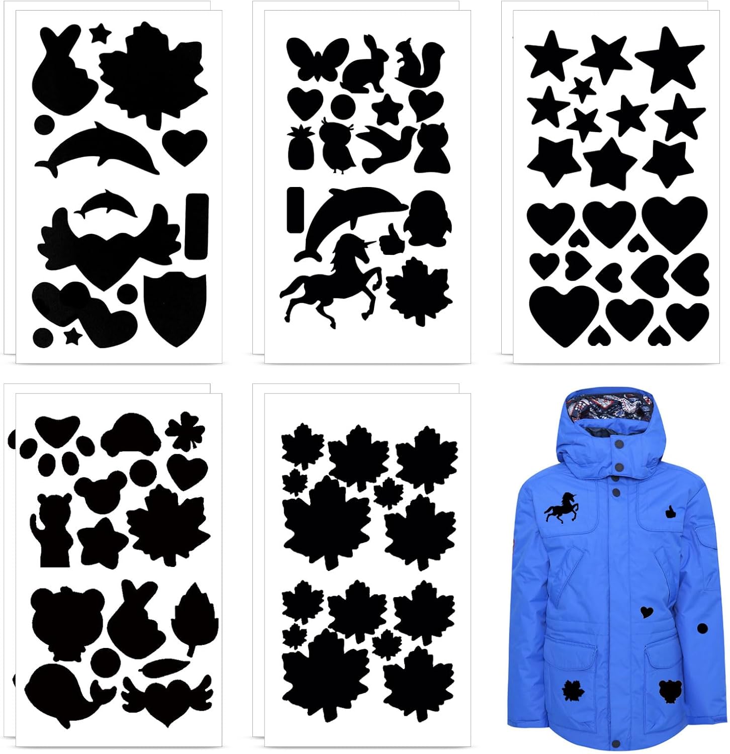 Down Jacket Repair Patch, 10 Sheets Self Adhesive Patches, Patches for