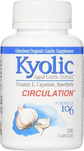 Kyolic Extracto de Ajo Envejecido Corazón Saludable Fórmula 106 - 100 Cápsulas