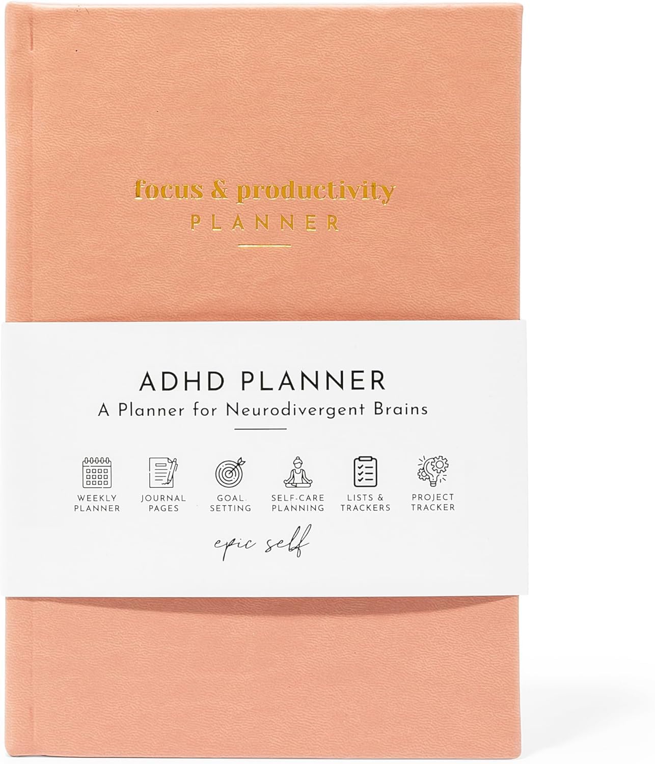ADHD Planner for Adults: Focus Planner For Productivity - A planner for Neurodivergent Brains - Organization, Goal-Setting, and Time Management - Gift
