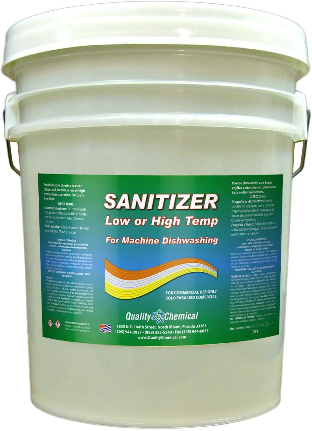 Quality Chemical Chloro-Guard low-temp sanitizer for machine dishwashing