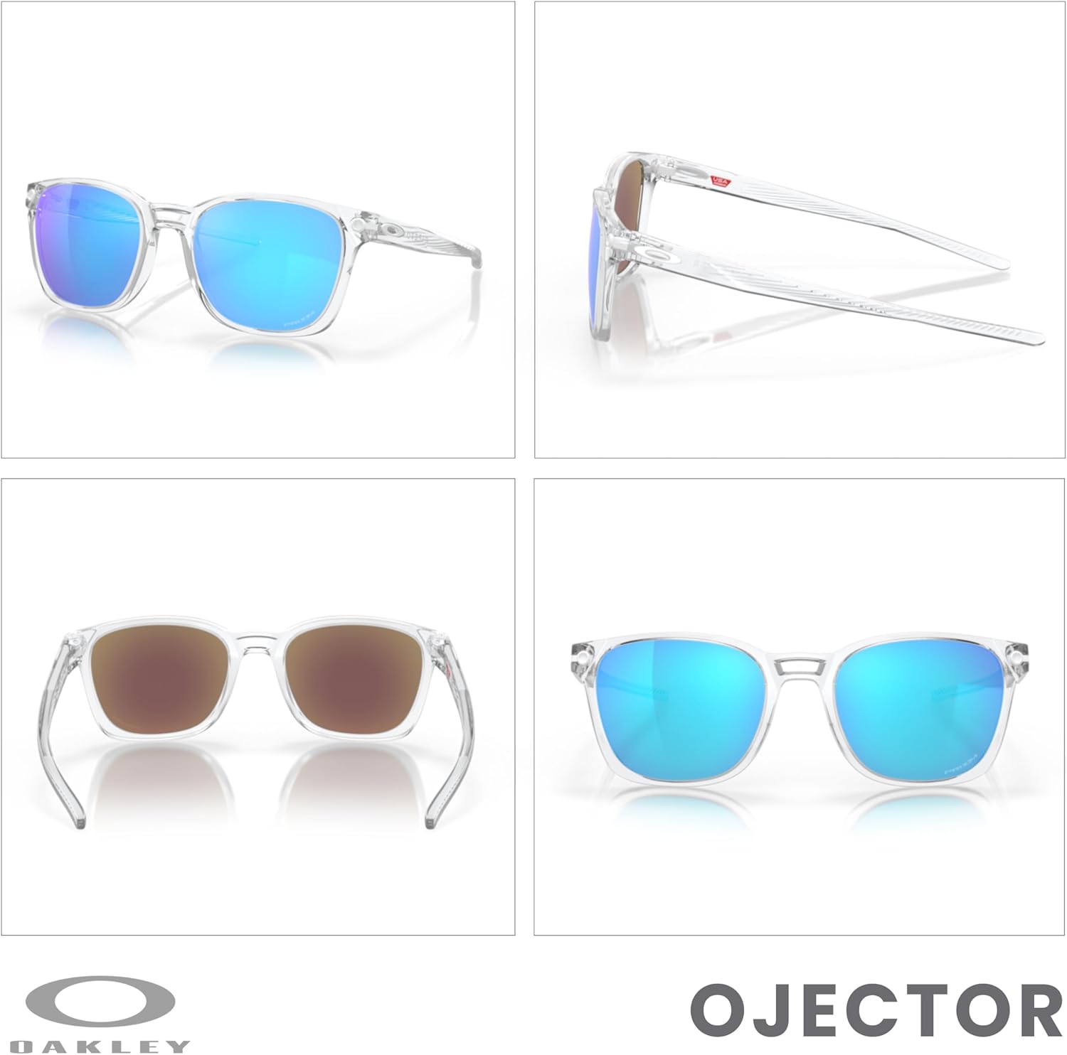 OAKLEY Ojector OO9018 Rectangle Sunglasses for Men+ Bundle Accessory Leash Kit, Microfiber Pouch - Image 3