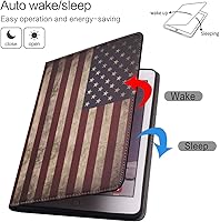 Vista 3 de Funda para iPad de 10.2 pulgadas (2019), iPad de 7 generación de 10.2 pulgadas, funda protectora de cuero, soporte ajustable, funda inteligente