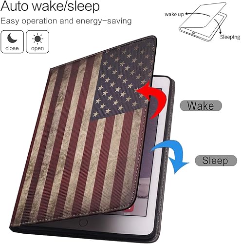 Miniatura 3 de Funda para iPad de 10.2 pulgadas (2019), iPad de 7 generación de 10.2 pulgadas, funda protectora de cuero, soporte ajustable, funda inteligente de