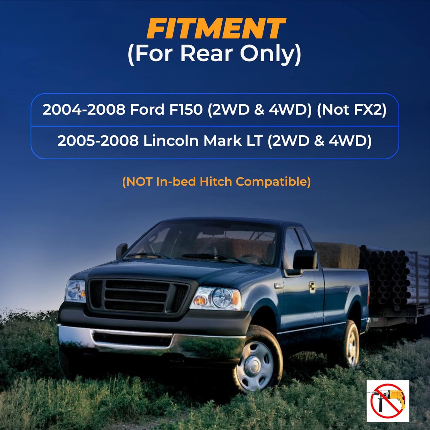 TORQUE Air Spring Bag Suspension Kit with Cradle for 2004-2008 Ford F150 (Not FX 2), 2005-2008 Lincoln Mark LT [up to 5,000 lbs. of Load Leveling Capacity] (Replaces Firestone 2350 Ride-Rite) (TR2350)