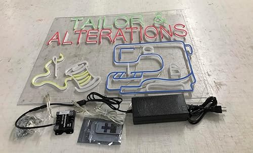 Miniatura 4 de Letrero de neón LED Tailor & Alterations de 28 pulgadas de largo x 22 pulgadas de alto #31788