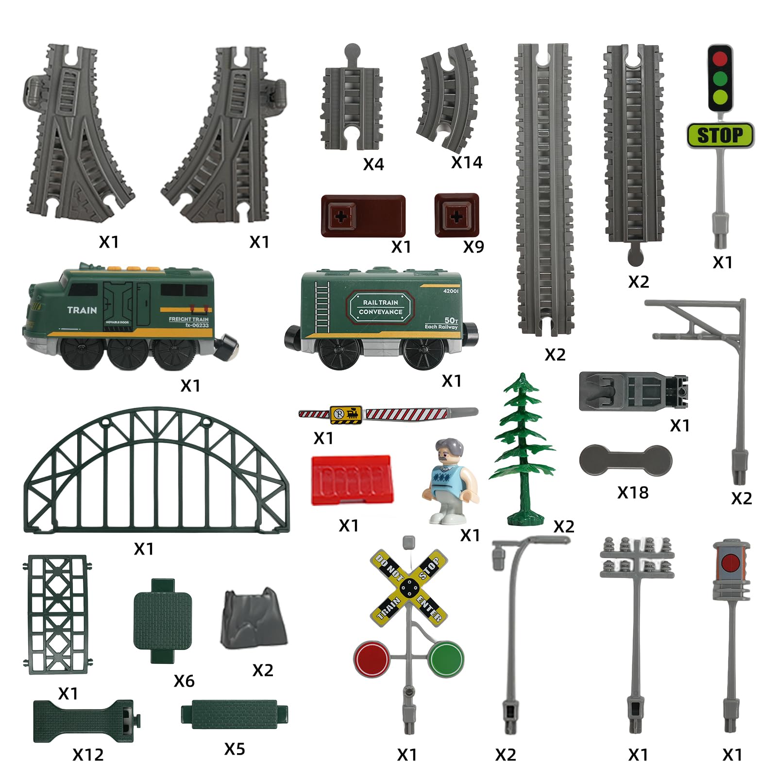 Juego de juguetes de tren para niños, locomotora magnética clásica vintage con pistas, juego de tren eléctrico a batería para niños y niñas de 3 a 8 años, regalo ideal de Navidad 5