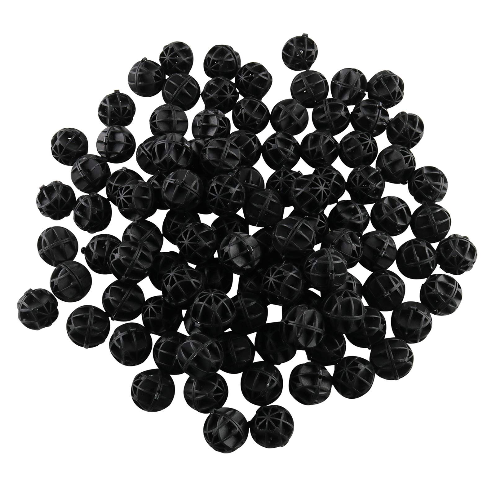 AXLIZER 100pcs Bio Balls Filter Media with Sponge Aquarium Filter Media Tank Bio Balls, for Fish Tank, Aquarium, Pond Filter Media