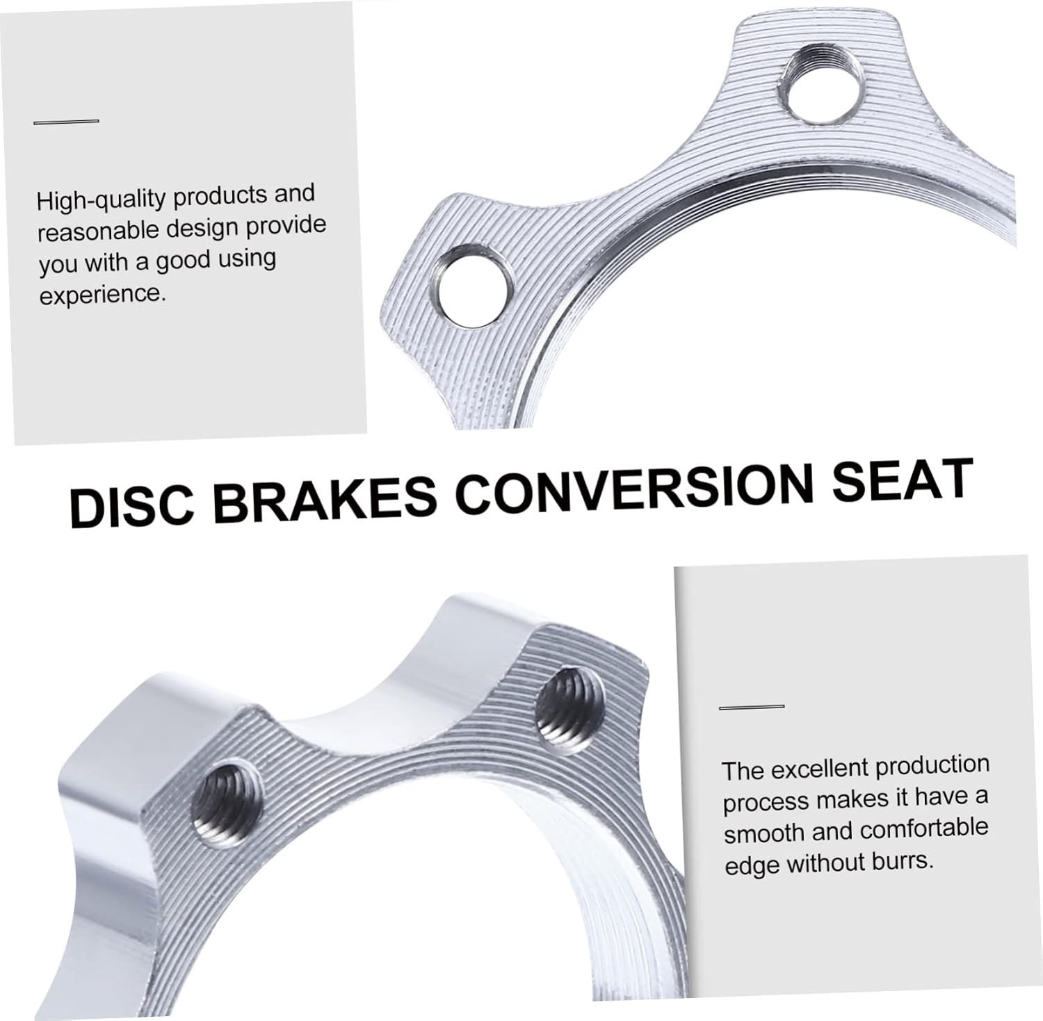 6-piece Disc Brake Mount Kit Bicycle Disc Brake Adapter for Center-Lock Hubs Mountain Bike Rear