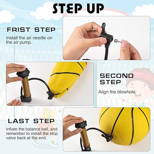 Miniatura 4 de 6 pelotas de baloncesto a granel tamaño 7, pelotas de baloncesto de goma para adolescentes de 29.5 pulgadas, baloncesto al aire libre, interior,