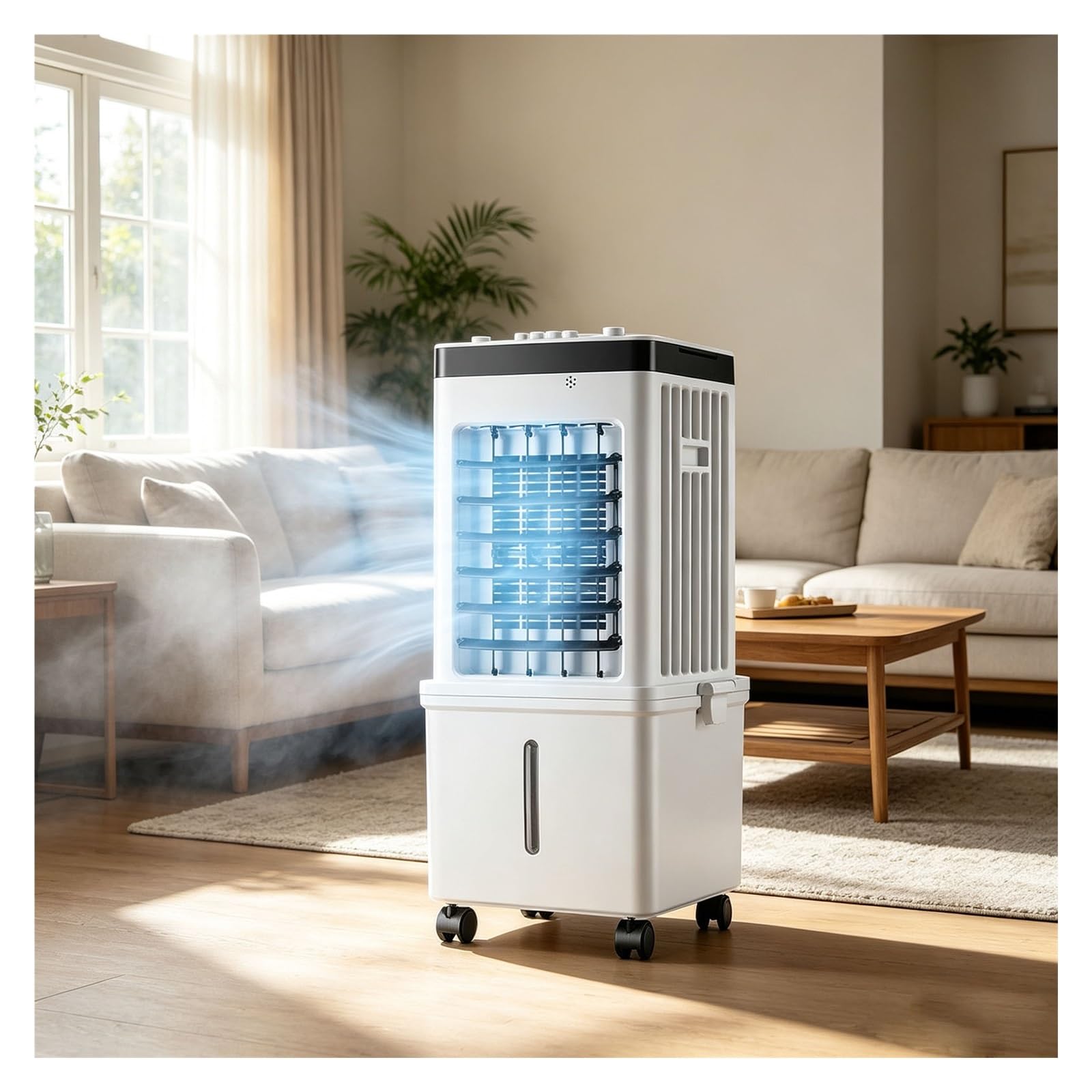 JYHHCYS 15L Large Water Tank Evaporative Air Cooler for Bedroom, 3 Speeds