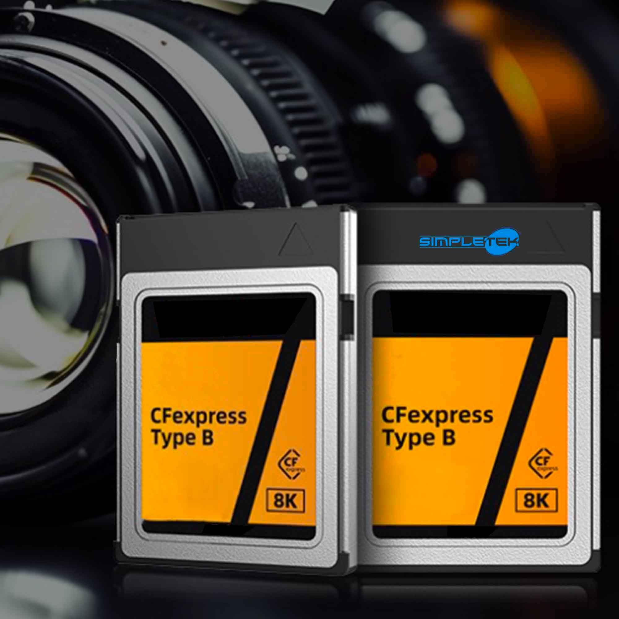 SIMPLETEK – Scheda di Memoria CFexpress Tipo B da 512GB 8K | NAND MLC 3D 50 pin | per Fotocamere e Videocamere