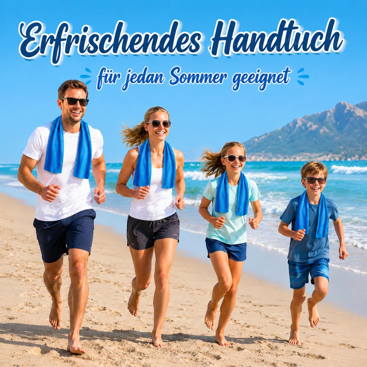 6x Kühlendes Handtuch,nacken kühltuch,Tragbares kühlhandtuch,Cooling Towel | Kühltücher Sporthandtuch Kühlende Handtücher Fitness Outdoor Sports,für Yoga,Reisen,Laufen,weitere Aktivitäten