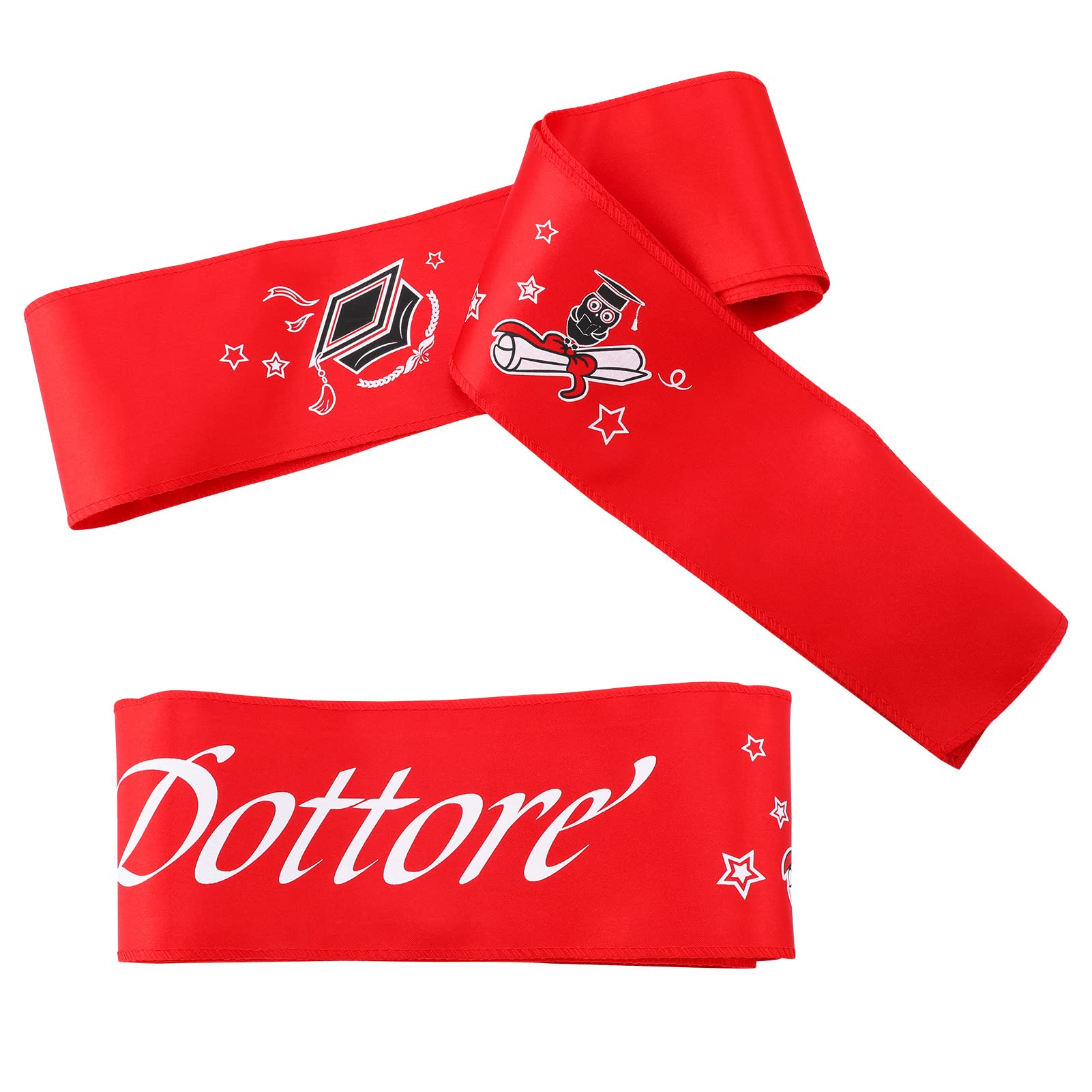 Fascia Per Laurea "Dottore" In Raso Con Paillettes - Decorazione Cerimonia - Foto 8