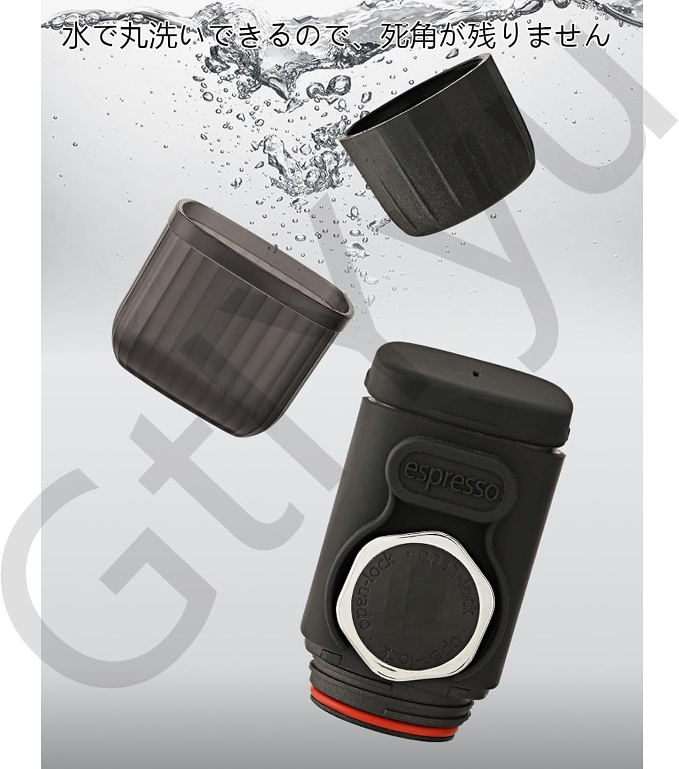 エスプレッソマシン エスプレッソマシン手動でプッシュ式 エスプレッソメーカー イタリア製カプセルコーヒーマシン 家庭用、旅行用、アウ